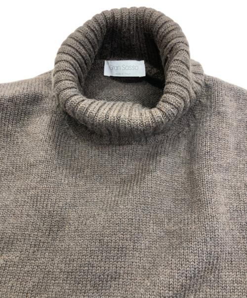 GRAN SASSO（グランサッソ）GRAN SASSO (グランサッソ) タートルネックニット ブラウン サイズ:4646の古着・服飾アイテム