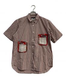 COMME des GARCONS HOMME PLUS（コムデギャルソンオムプリュス）の古着「ギンガムチェックシャツ」｜ブラウン×ホワイト