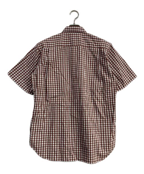 COMME des GARCONS HOMME PLUS（コムデギャルソンオムプリュス）COMME des GARCONS HOMME PLUS (コムデギャルソンオムプリュス) ギンガムチェックシャツ ブラウン×ホワイト サイズ:Sの古着・服飾アイテム