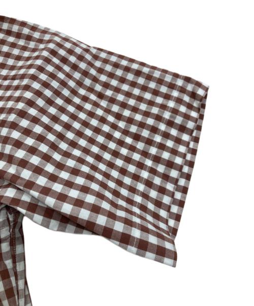 COMME des GARCONS HOMME PLUS（コムデギャルソンオムプリュス）COMME des GARCONS HOMME PLUS (コムデギャルソンオムプリュス) ギンガムチェックシャツ ブラウン×ホワイト サイズ:Sの古着・服飾アイテム