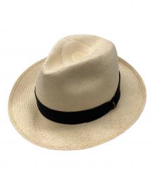 BORSALINO（ボルサリーノ）の古着「天然草中折れハット」｜ベージュ