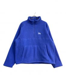stussy（ステューシー）の古着「Half Zip Mock Neck」｜ブルー