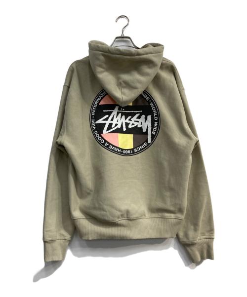 stussy（ステューシー）stussy (ステューシー) STUSSY CLASSIC DOT HOODIE ベージュ サイズ:Ｍの古着・服飾アイテム