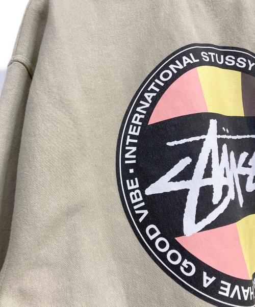 stussy（ステューシー）stussy (ステューシー) STUSSY CLASSIC DOT HOODIE ベージュ サイズ:Ｍの古着・服飾アイテム