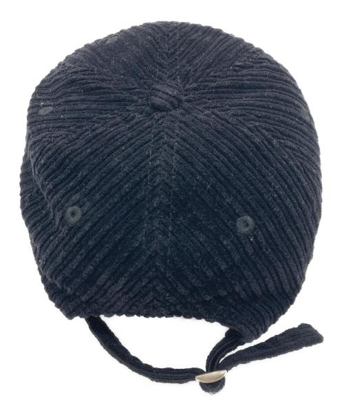stussy（ステューシー）stussy (ステューシー) Corduroy Big Logo Low Pro Cap ブラックの古着・服飾アイテム