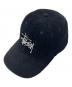 stussy（ステューシー）の古着「Corduroy Big Logo Low Pro Cap」｜ブラック
