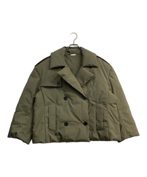 COLUMN（コラム）COLUMN (コラム) パフィーPコートダウンジャケット　22-140-01-100003 カーキ サイズ:36の古着・服飾アイテム