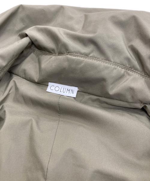 COLUMN（コラム）COLUMN (コラム) パフィーPコートダウンジャケット　22-140-01-100003 カーキ サイズ:36の古着・服飾アイテム