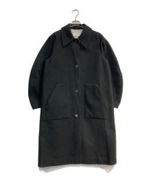 ETRE TOKYO（エトレトウキョウ）の古着「ボリュームスリーブステンカラーコート」｜ブラック