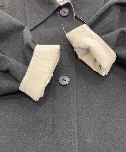 ETRE TOKYO（エトレトウキョウ）ETRE TOKYO (エトレトウキョウ) ボリュームスリーブステンカラーコート ブラック サイズ:Sの古着・服飾アイテム