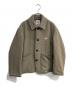 DANTON（ダントン）の古着「WOOL LIGHT PILE COVERALLS JACKET」｜ベージュ
