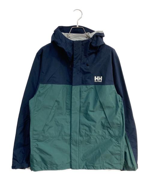 HELLY HANSEN（ヘリーハンセン）HELLY HANSEN (ヘリーハンセン) Scandza Light Jacket ネイビー×グリーン サイズ:XLの古着・服飾アイテム