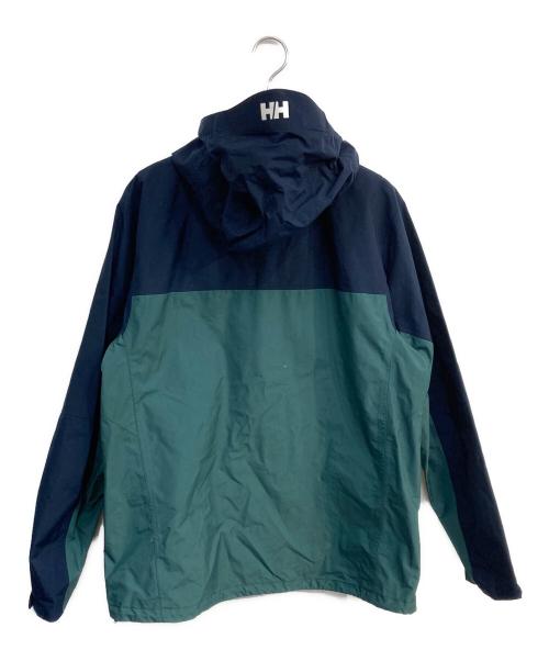 HELLY HANSEN（ヘリーハンセン）HELLY HANSEN (ヘリーハンセン) Scandza Light Jacket ネイビー×グリーン サイズ:XLの古着・服飾アイテム