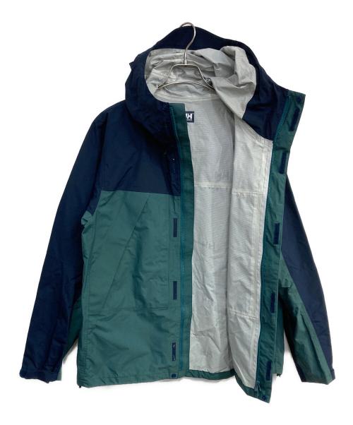 HELLY HANSEN（ヘリーハンセン）HELLY HANSEN (ヘリーハンセン) Scandza Light Jacket ネイビー×グリーン サイズ:XLの古着・服飾アイテム