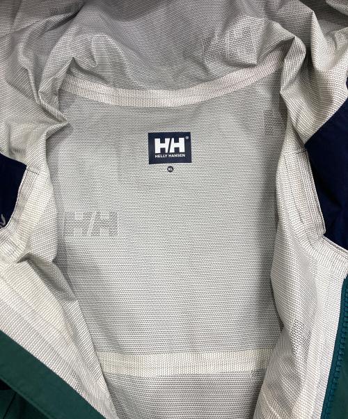 HELLY HANSEN（ヘリーハンセン）HELLY HANSEN (ヘリーハンセン) Scandza Light Jacket ネイビー×グリーン サイズ:XLの古着・服飾アイテム