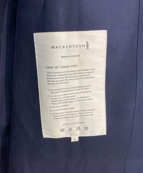 MACKINTOSH（マッキントッシュ）MACKINTOSH (マッキントッシュ) SINGLE BREASTED LONG COAT ネイビー サイズ:36の古着・服飾アイテム