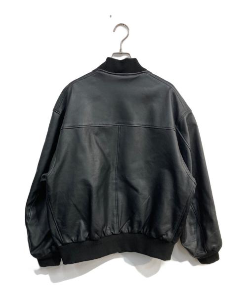 BEAMS（ビームス）BEAMS (ビームス) レザーボマージャケット ブラック サイズ:Ｍの古着・服飾アイテム
