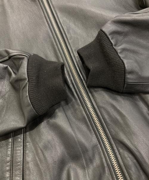 BEAMS（ビームス）BEAMS (ビームス) レザーボマージャケット ブラック サイズ:Ｍの古着・服飾アイテム