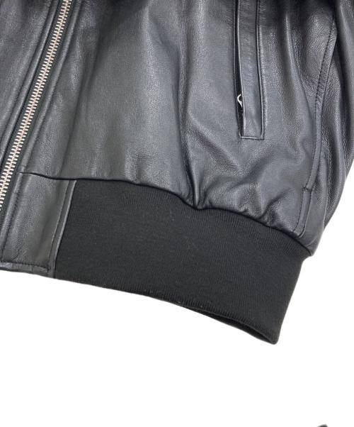 BEAMS（ビームス）BEAMS (ビームス) レザーボマージャケット ブラック サイズ:Ｍの古着・服飾アイテム
