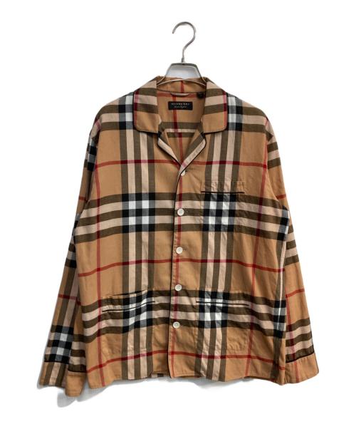 BURBERRY LONDON（バーバリーロンドン）BURBERRY LONDON (バーバリーロンドン) ノバチェックパジャマシャツ ブラウン サイズ:Ｍの古着・服飾アイテム