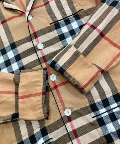BURBERRY LONDON（バーバリーロンドン）BURBERRY LONDON (バーバリーロンドン) ノバチェックパジャマシャツ ブラウン サイズ:Ｍの古着・服飾アイテム