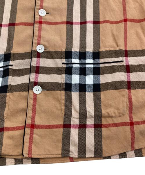 BURBERRY LONDON（バーバリーロンドン）BURBERRY LONDON (バーバリーロンドン) ノバチェックパジャマシャツ ブラウン サイズ:Ｍの古着・服飾アイテム