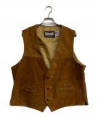 Schottショット）の古着「スウェードレザージレ」｜ブラウン