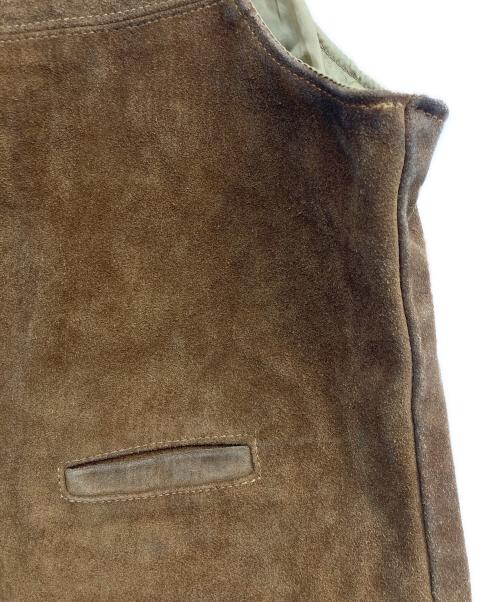 Schott（ショット）Schott (ショット) スウェードレザージレ ブラウン サイズ:XLの古着・服飾アイテム