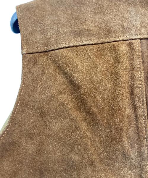Schott（ショット）Schott (ショット) スウェードレザージレ ブラウン サイズ:XLの古着・服飾アイテム