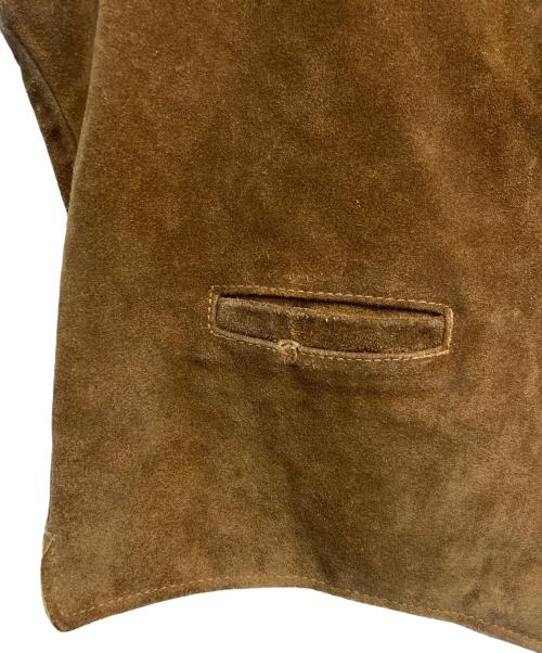Schott（ショット）Schott (ショット) スウェードレザージレ ブラウン サイズ:XLの古着・服飾アイテム