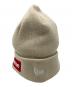 Supreme (シュプリーム) New Era (ニューエラ) Box Logo Beanie Stone：8000円