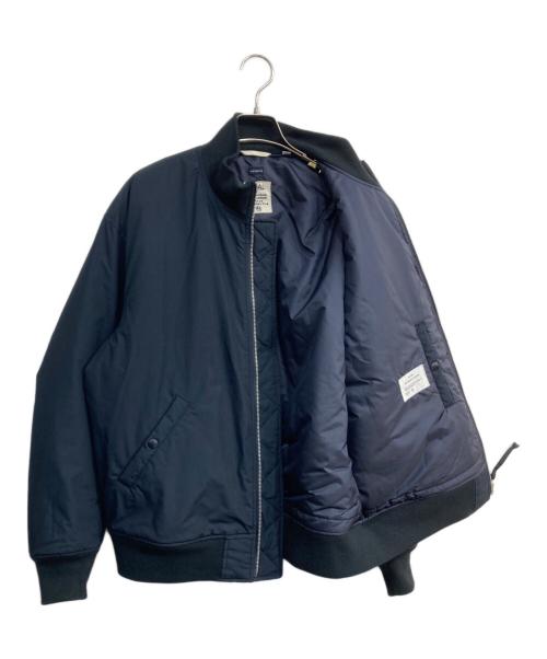 nanamica（ナナミカ）nanamica (ナナミカ) PILGRIM SURF+SUPPLY (ピルグリム サーフサプライ) Varsity JacketMA-1ジャケット 24AW 　S24FA059 ネイビー サイズ:Mの古着・服飾アイテム