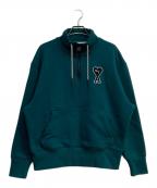 PUMA×AMI Alexandre Mattiussiプーマ×アミアレクサンドルマテュッシ）の古着「ハーフジップハイネックスウェット」｜グリーン