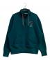 PUMA（プーマ）の古着「ハーフジップハイネックスウェット」｜グリーン