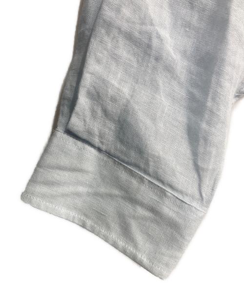 LACOSTE（ラコステ）LACOSTE (ラコステ) リネンボタンダウンシャツ ブルー サイズ:41 未使用品の古着・服飾アイテム