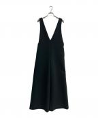 LE PHILル フィル）の古着「スキューバジャージーサロペット」｜ブラック