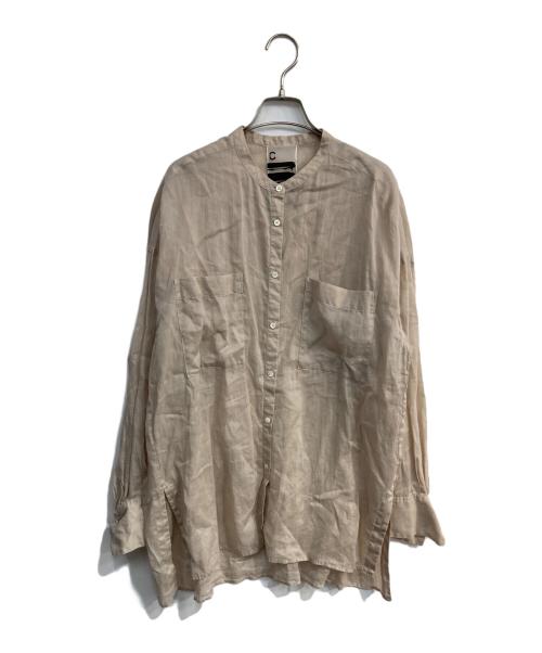 CHAOS（カオス）Chaos (カオス) リガーラミーバンドカラーシャツ　CH106033ER ベージュ サイズ:Freeの古着・服飾アイテム