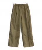 cccmalieシーマリー）の古着「ギャザーワイドパンツ　C-P-9-beige」｜ベージュ