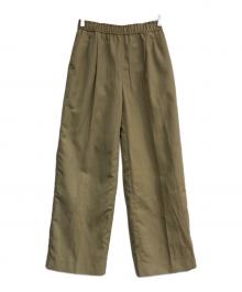 cccmalie（シーマリー）の古着「ギャザーワイドパンツ　C-P-9-beige」｜ベージュ