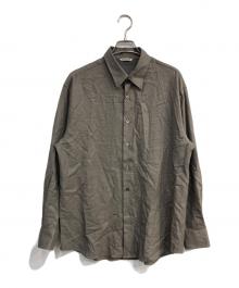 AURALEE（オーラリー）の古着「SUPER LIGHT WOOL SHIRT　24AW　A24AS01OS」｜ブラウン