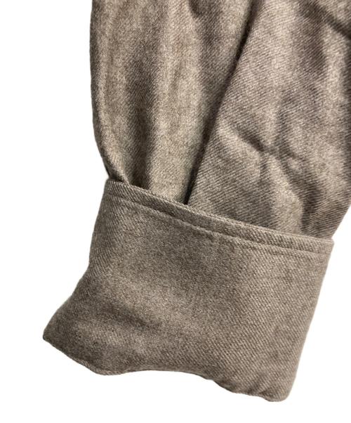 AURALEE（オーラリー）AURALEE (オーラリー) SUPER LIGHT WOOL SHIRT　24AW　A24AS01OS ブラウン サイズ:4の古着・服飾アイテム