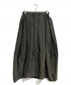 HAVERSACK×B-SHOPハバーサック×ビショップ）の古着「コットンリネン バルーンスカート　662408」｜カーキ