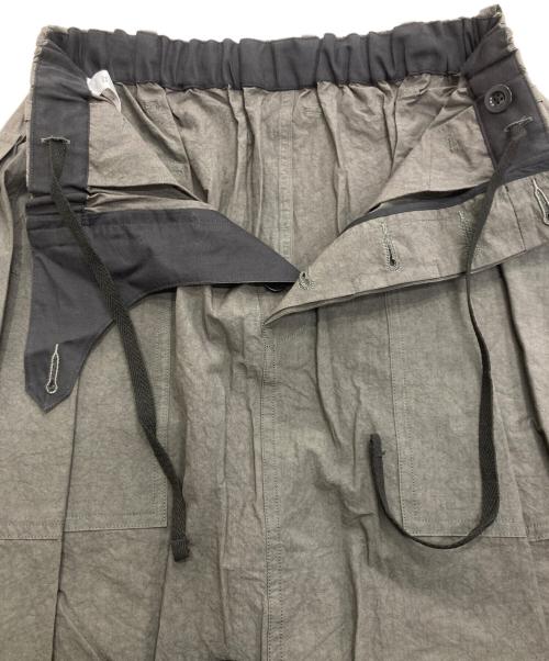 HAVERSACK（ハバーサック）HAVERSACK (ハバーサック) B-SHOP (ビショップ) コットンリネン バルーンスカート　662408 カーキ サイズ:1の古着・服飾アイテム