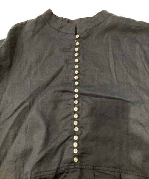 08MAB（ゼロハチマブ）08MAB (ゼロハチマブ) ヘンプリネンブラウスワンピース ネイビー サイズ:Freeの古着・服飾アイテム