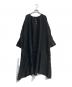 08MAB（ゼロハチマブ）の古着「比翼仕立てリネンブラウスワンピース」｜ブラック
