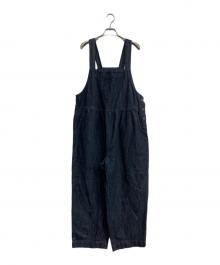 08MAB（ゼロハチマブ）の古着「リネン混デニムサロペット　CF-225HF1166」｜インディゴ