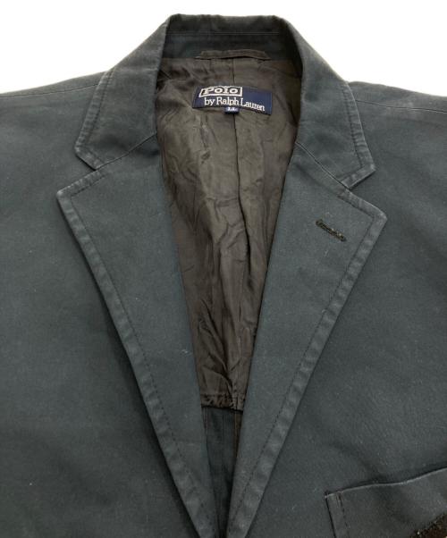 POLO RALPH LAUREN（ポロ・ラルフローレン）POLO RALPH LAUREN (ポロ・ラルフローレン) ワッペン付テーラードジャケット ネイビー サイズ:LLの古着・服飾アイテム