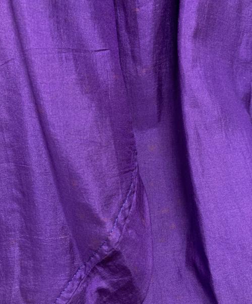 Y's（ワイズ）Y's (ワイズ) シルクオープンカラーシャツ　初期タグ 80’ｓ パープル サイズ:Freeの古着・服飾アイテム