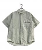 THE NORTHFACE PURPLELABELザ・ノースフェイス パープルレーベル）の古着「Cotton Polyester OX B.D. H/S Shirt」｜グリーン