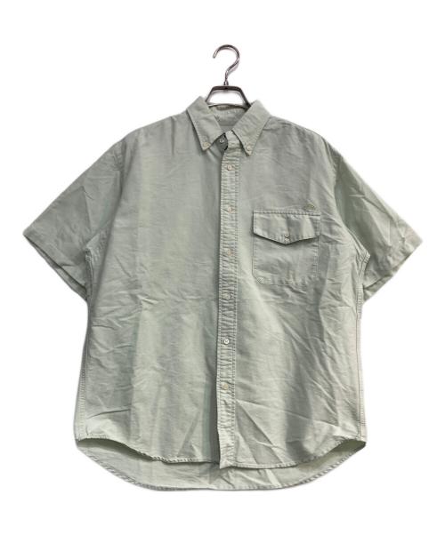 THE NORTHFACE PURPLELABEL（ザ・ノースフェイス パープルレーベル）THE NORTHFACE PURPLELABEL (ザ・ノースフェイス パープルレーベル) Cotton Polyester OX B.D. H/S Shirt グリーン サイズ:Sの古着・服飾アイテム